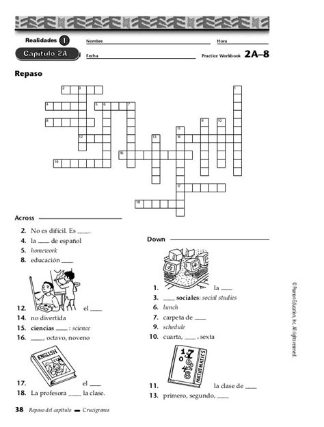 in the middle of them is this Repaso Del Capitulo Crucigrama Answers 1a 8 Cycamp that can be your partner. . Capitulo 5a 8 repaso crossword answers